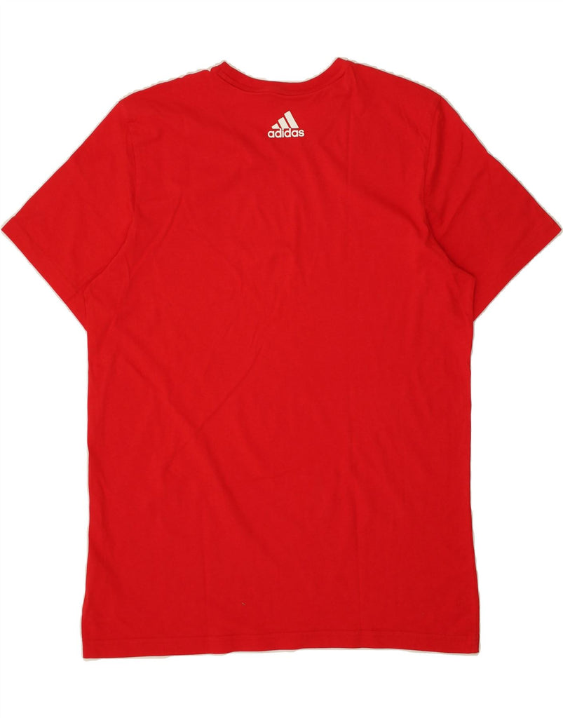 ADIDAS Mens T-Shirt Top XL Red Cotton Vintage Adidas and Second-Hand Adidas from Messina Hembry 