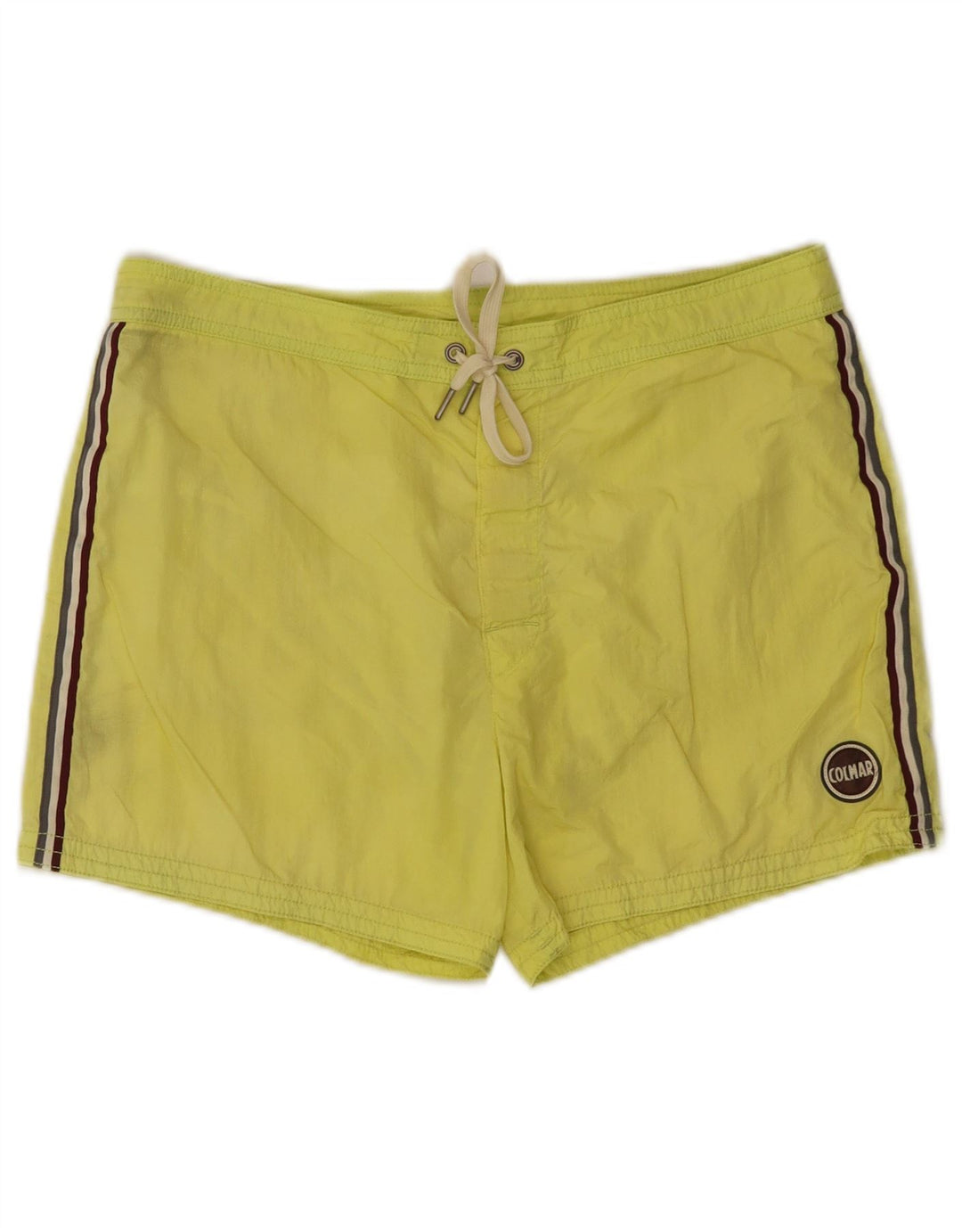Colmar Mens Swimming Shorts IT 48 Medium  Yellow Polyamide