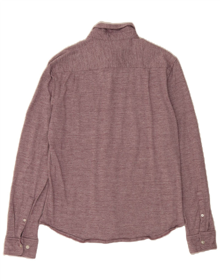 PENGUIN Mens Slim Fit Shirt Medium Maroon Flecked Vintage Penguin and Second-Hand Penguin from Messina Hembry 