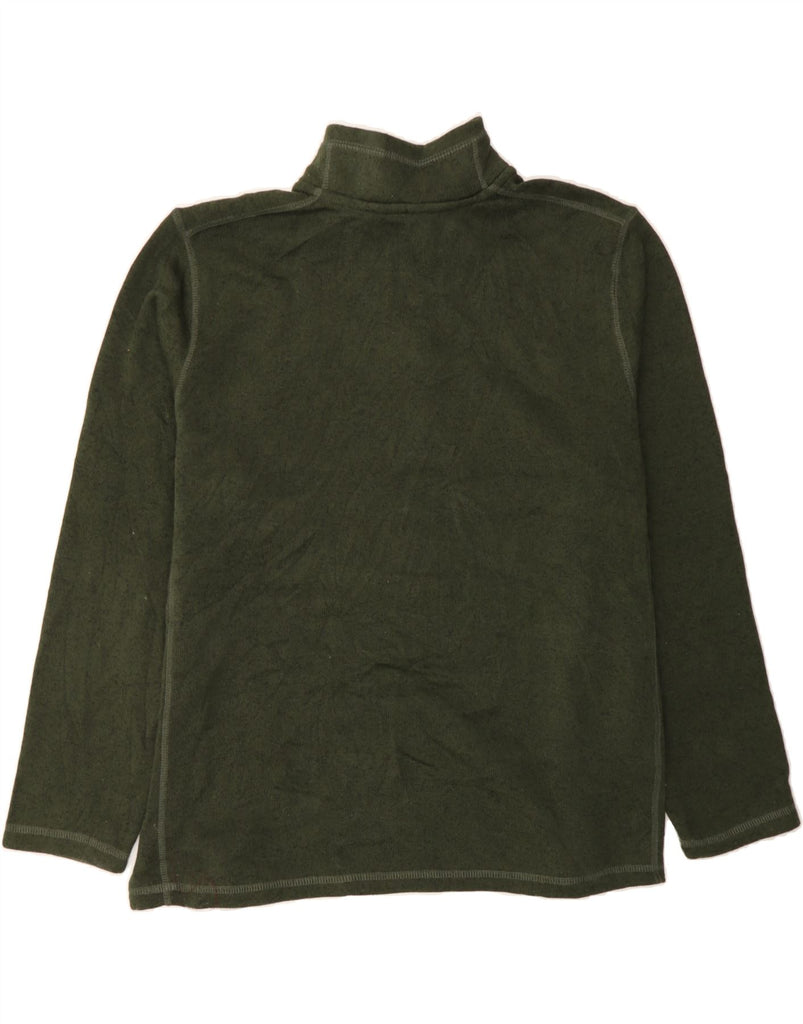 EDDIE BAUER Mens Zip Neck Sweatshirt Jumper 2XL Green Polyester Vintage Eddie Bauer and Second-Hand Eddie Bauer from Messina Hembry 