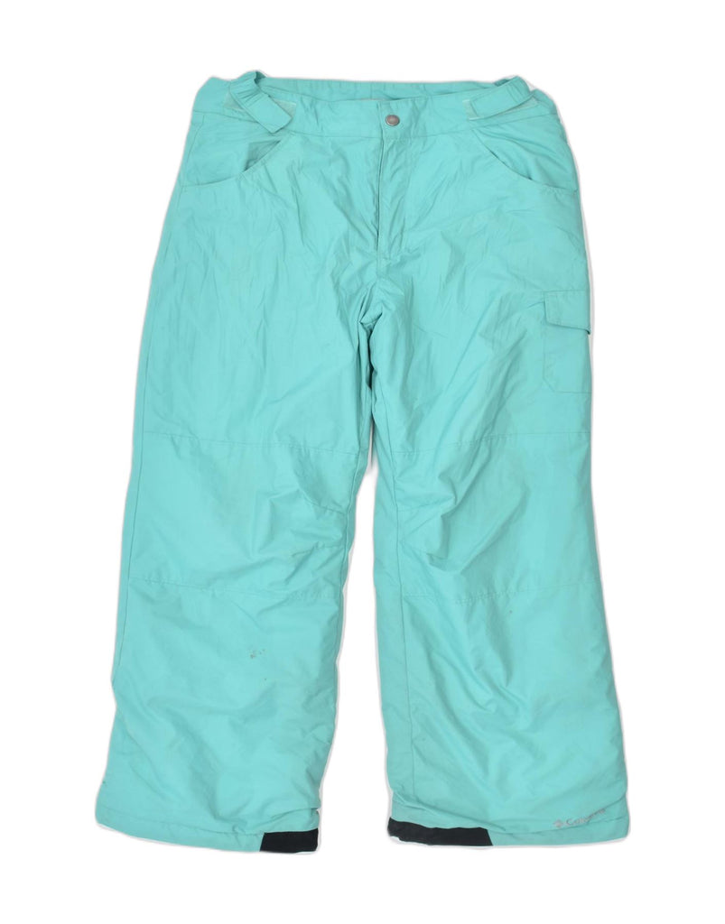 COLUMBIA Womens Ski Trousers Large Turquoise Nylon | Vintage | Thrift | Second-Hand | Used Clothing | Messina Hembry 