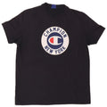 Champion Mens Graphic T-Shirt Top Medium Navy Blue