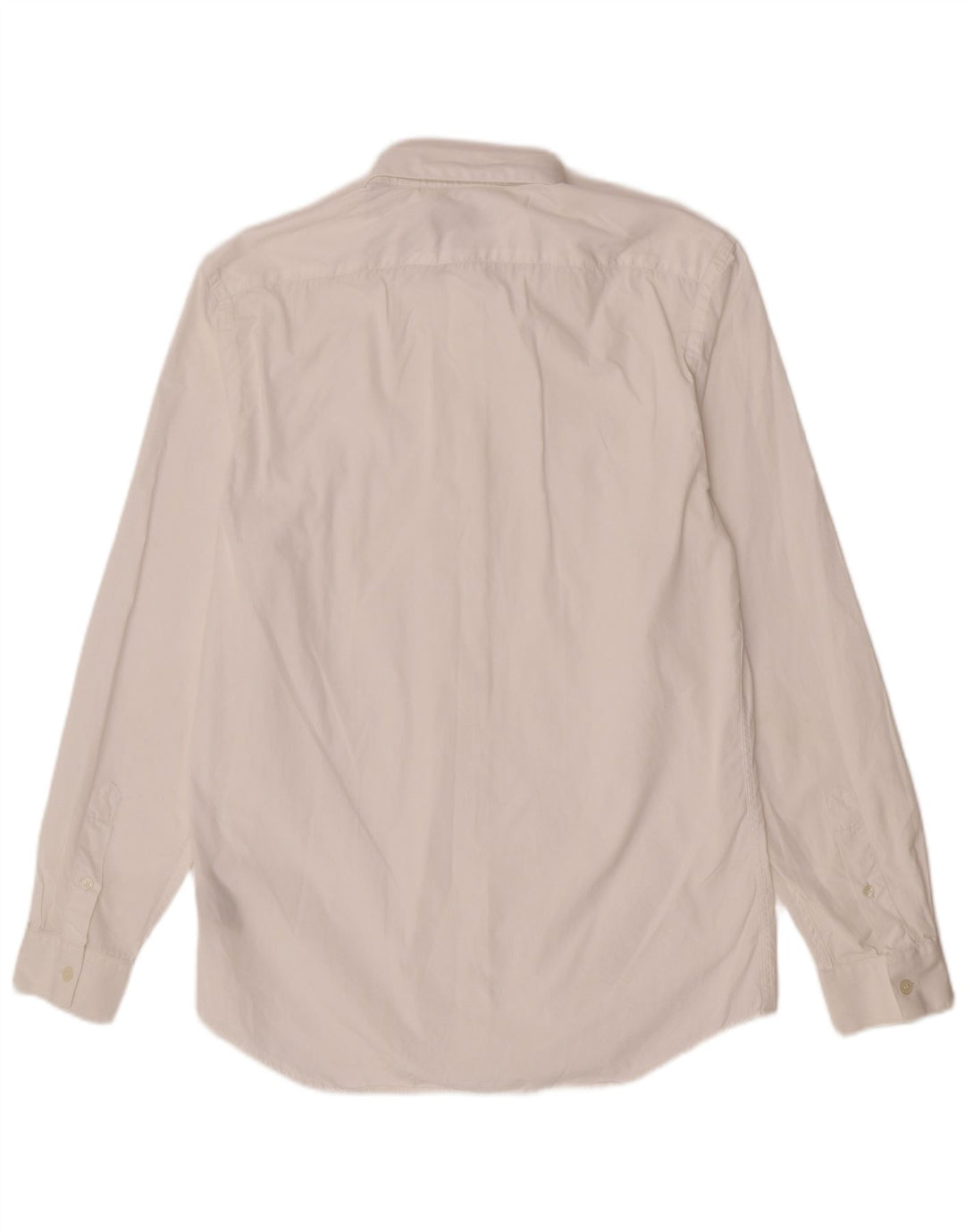 Burberry Mens Tailored Fit Shirt Size 15 1/2 39 Medium White Cotton Classic
