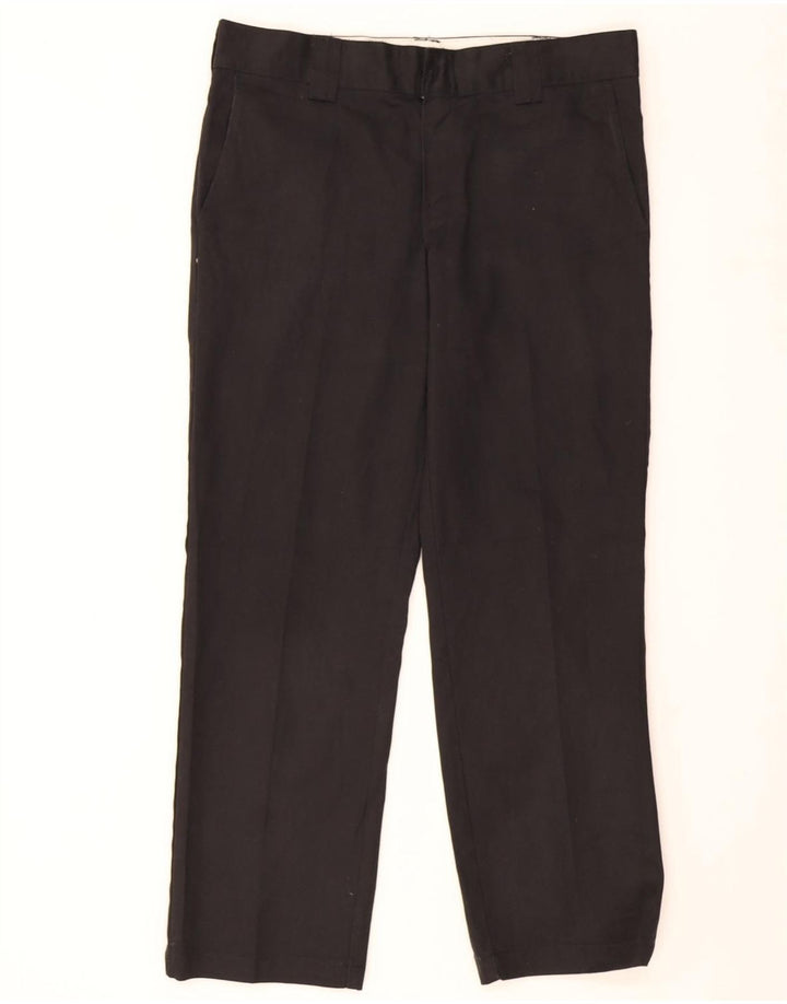 Dickies Mens Slim Straight Chino Trousers W34 L30 Black Polyester