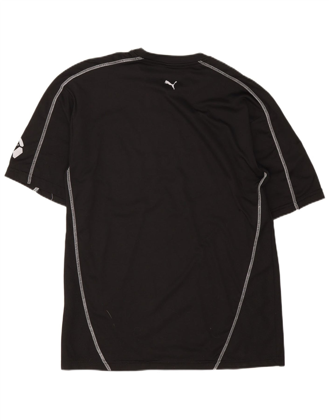 Puma Mens Graphic T-Shirt Top XL Black Cotton