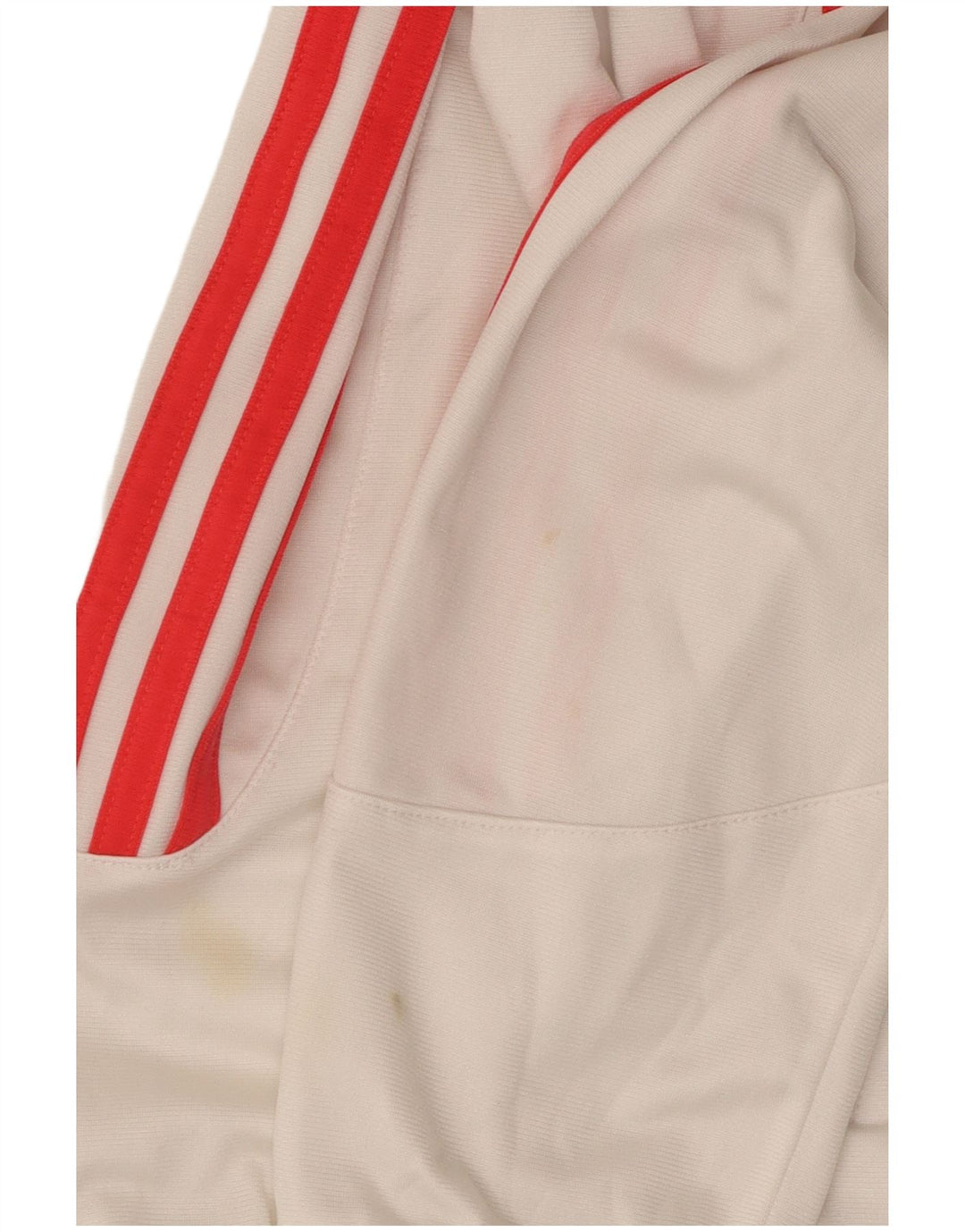 ADIDAS Boys Tracksuit Top Jacket 13-14 Years White Polyester