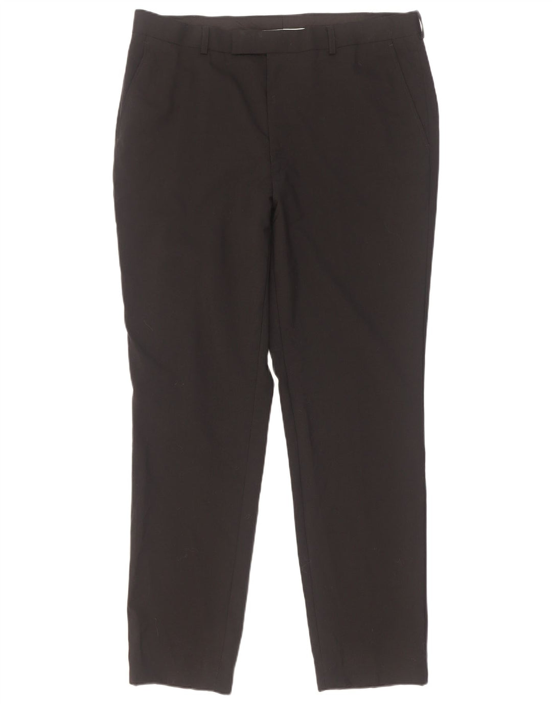 French Connection Mens Slim Fit Suit Trousers W36 L31 Black Polyester