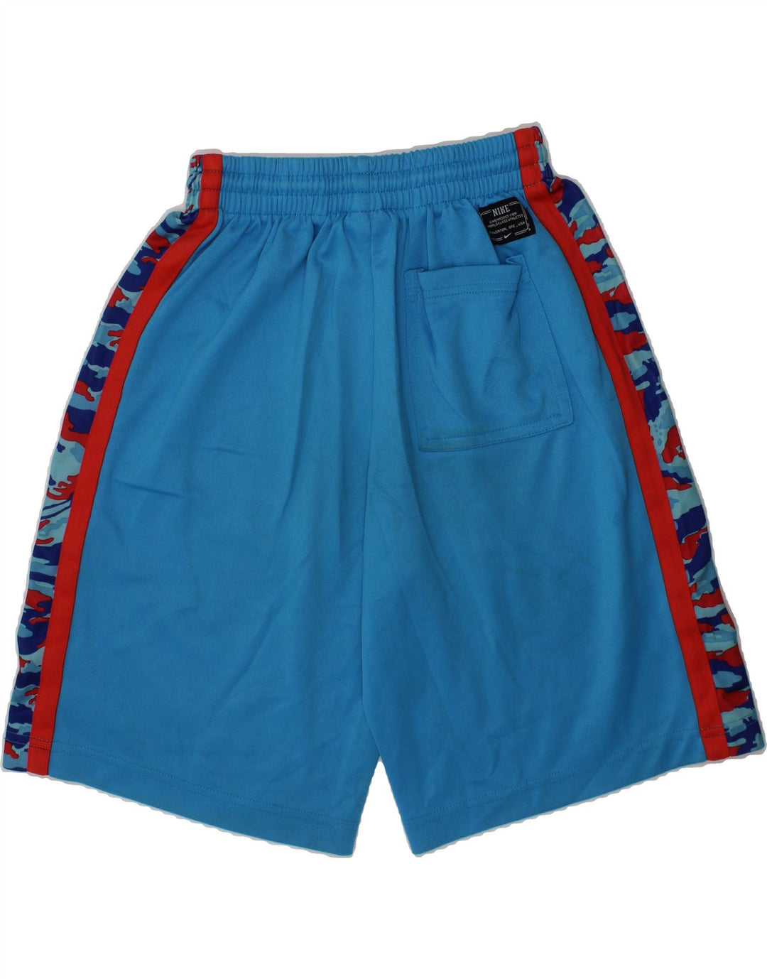 NIKE Boys Graphic Sport Shorts 10-11 Years Medium  Blue Camouflage Vintage Nike and Second-Hand Nike from Messina Hembry 