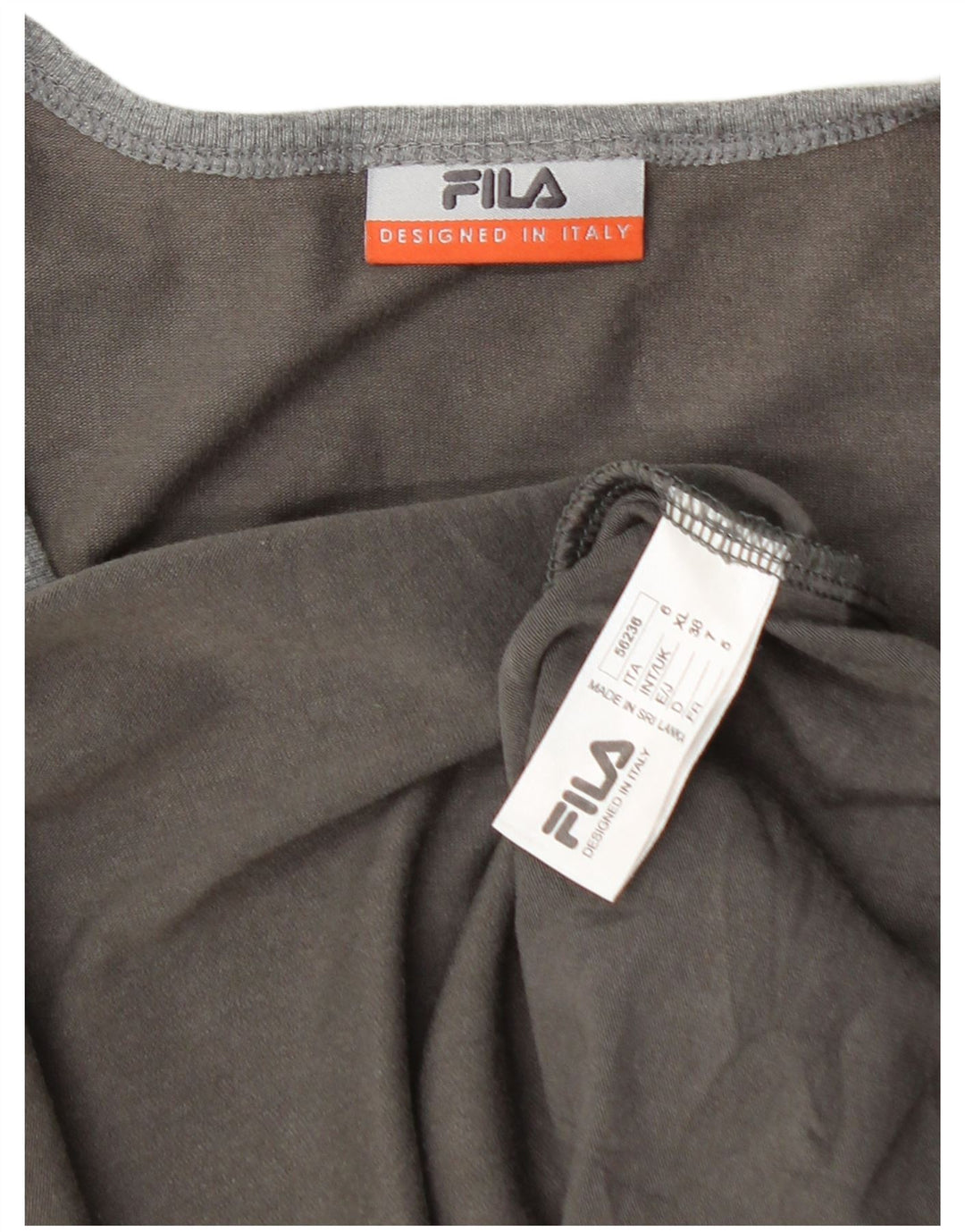 FILA Mens T-Shirt Top XL Grey Cotton
