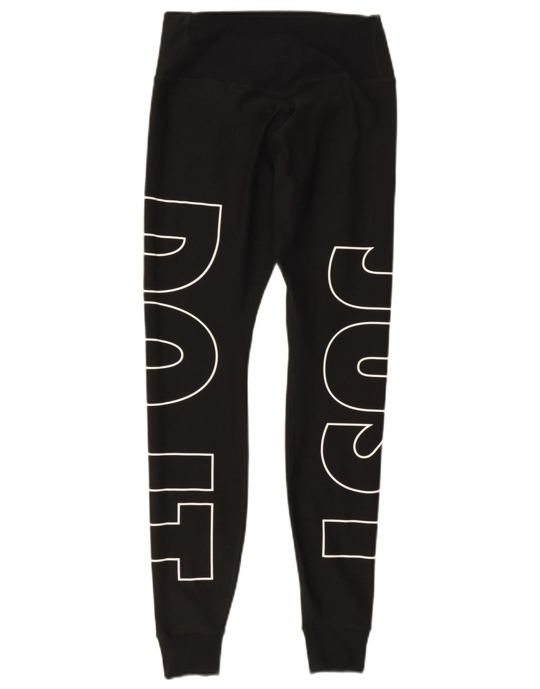 Nike Womens Dri Fit Graphic Leggings UK 6 XS Black Polyester