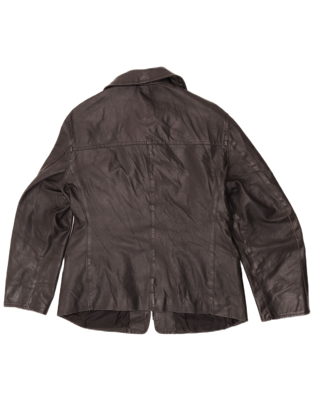 Sasch Womens Leather Jacket UK 14 Large Black Leather