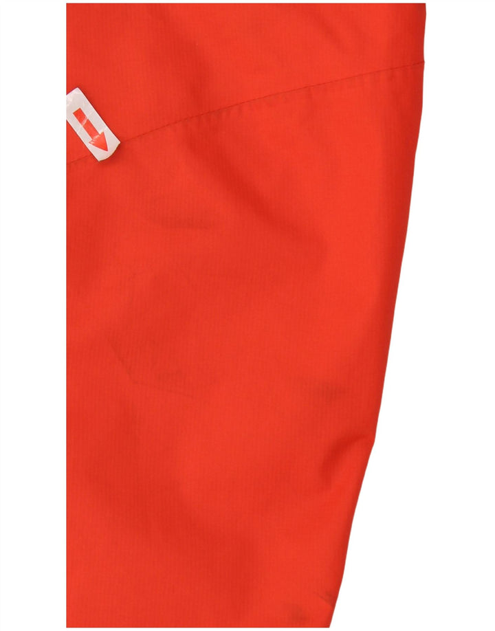 The North Face Womens Hooded Rain Jacket UK 14 Medium Orange Polyester
