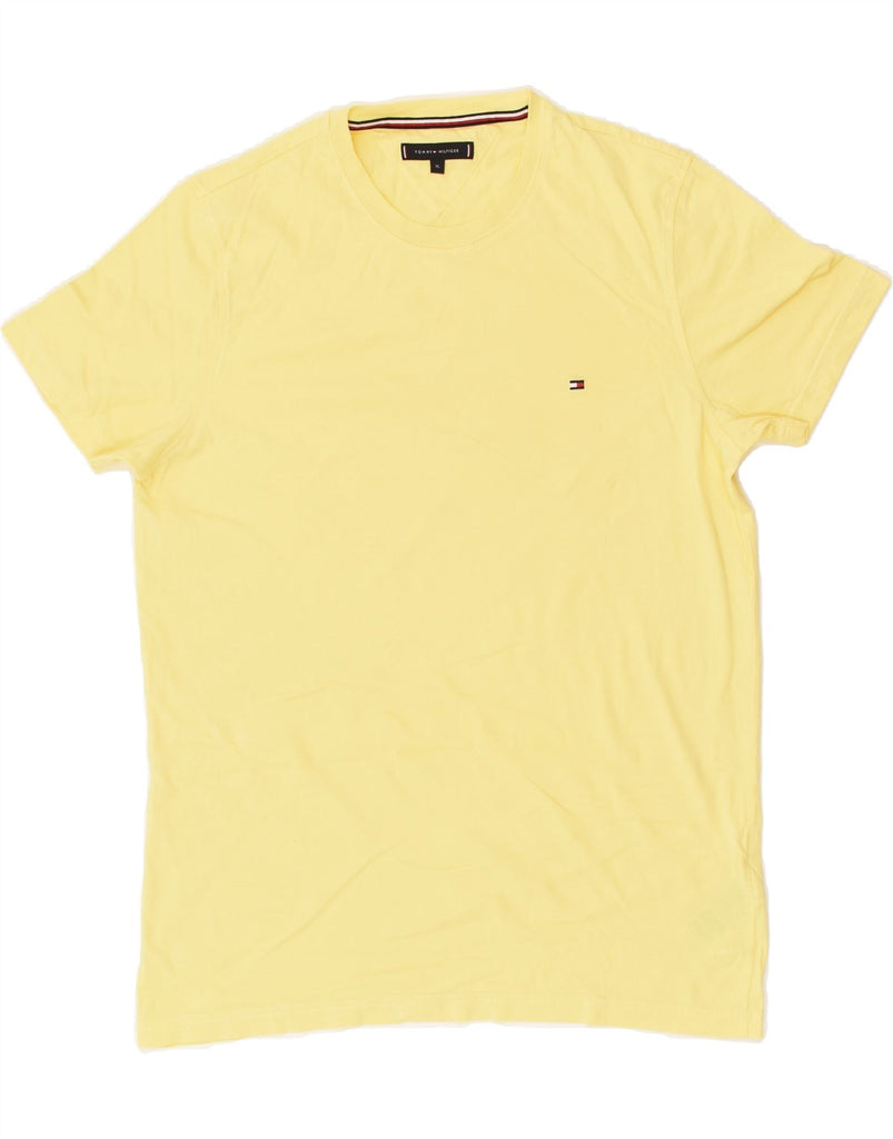 TOMMY HILFIGER Mens T-Shirt Top XL Yellow Cotton | Vintage Tommy Hilfiger | Thrift | Second-Hand Tommy Hilfiger | Used Clothing | Messina Hembry 