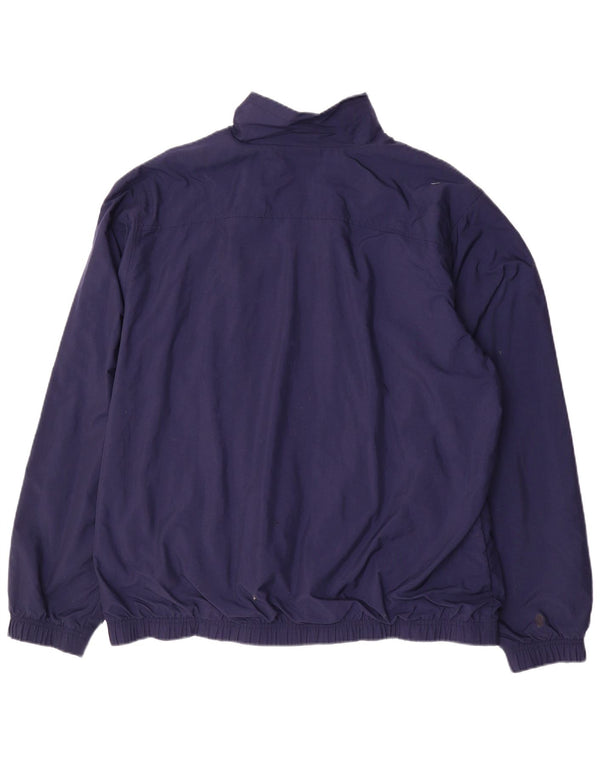 Nike Mens Bomber Jacket UK 44/46 XL Navy Blue Nylon