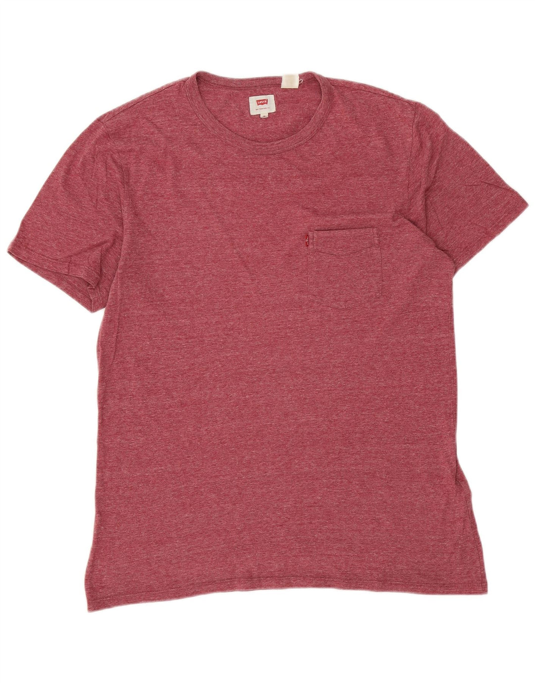 LEVI'S Mens T-Shirt Top Medium Red Flecked Cotton