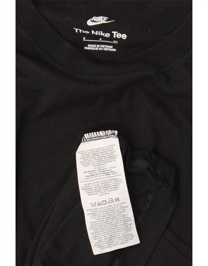 NIKE Mens T-Shirt Top Small Black Cotton