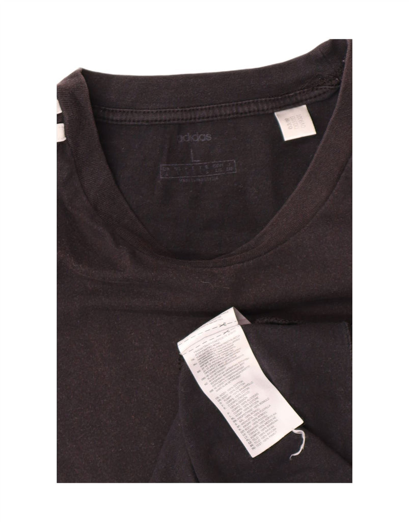 ADIDAS Mens T-Shirt Top Large Black Cotton Vintage Adidas and Second-Hand Adidas from Messina Hembry 
