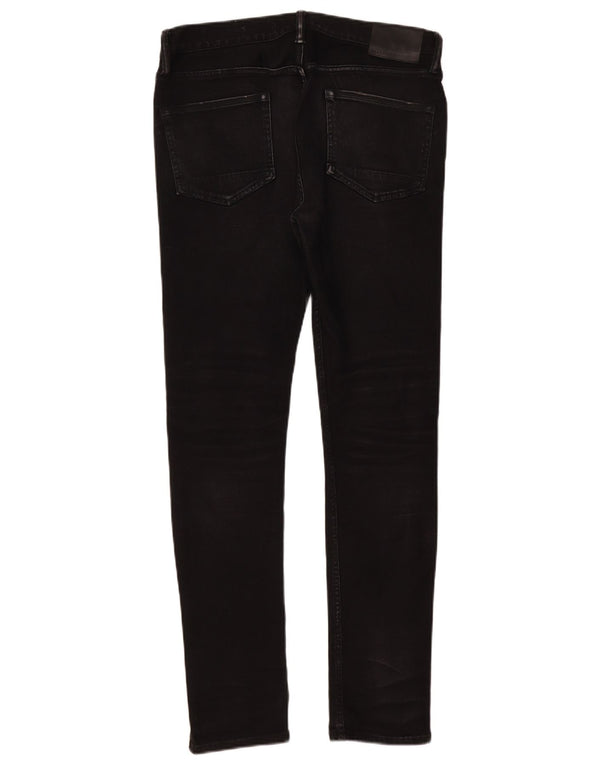 All Saints Mens Skinny Jeans W32 L32 Black Cotton