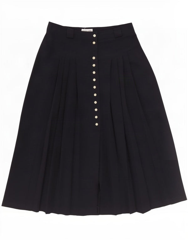Gerard Darel Womens Knife Pleated Skirt EU 40 Medium W28 Black