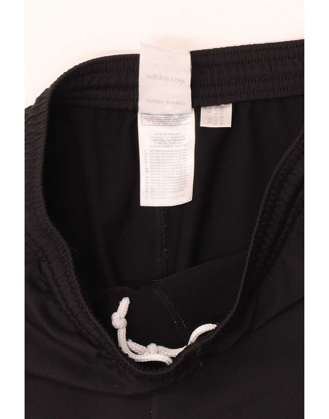 Adidas Womens Sport Shorts UK 12 Medium  Black Polyester