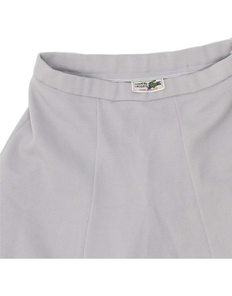 LACOSTE Womens Tennis Skirt W24 XS Grey | Vintage Lacoste | Thrift | Second-Hand Lacoste | Used Clothing | Messina Hembry 