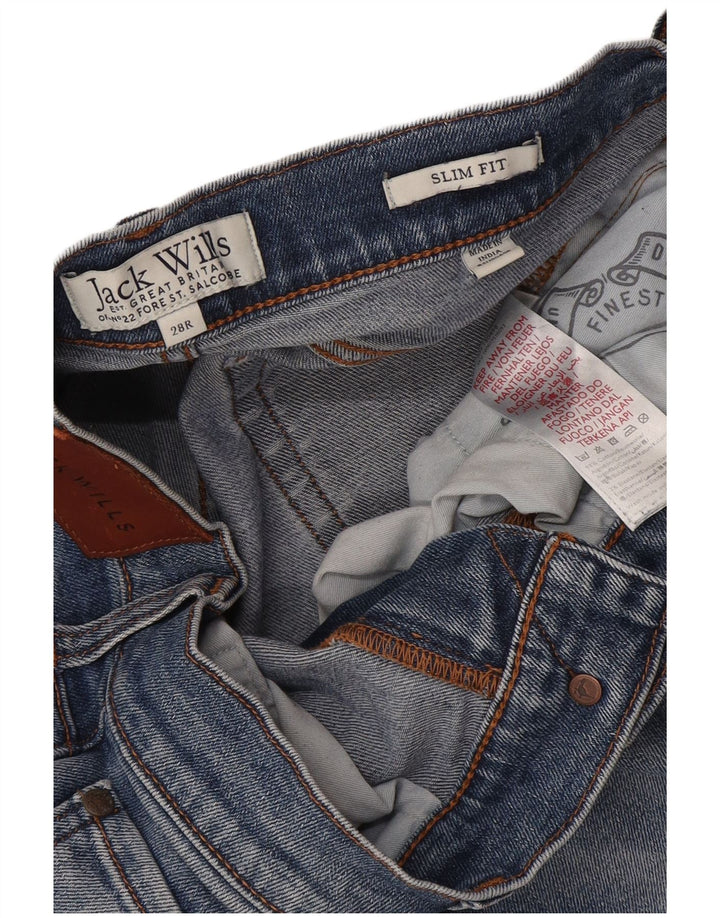Jack Wills Mens Slim Jeans W28 L30 Blue Cotton