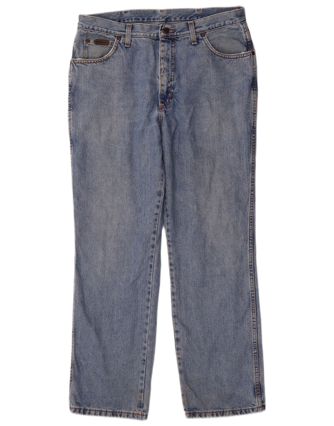 WRANGLER Mens IDAHO Straight Jeans W36 L32 Blue Cotton