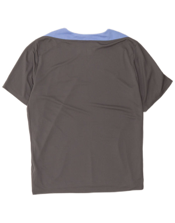 Nike Mens Dri Fit T-Shirt Top XL Grey Colourblock Polyester