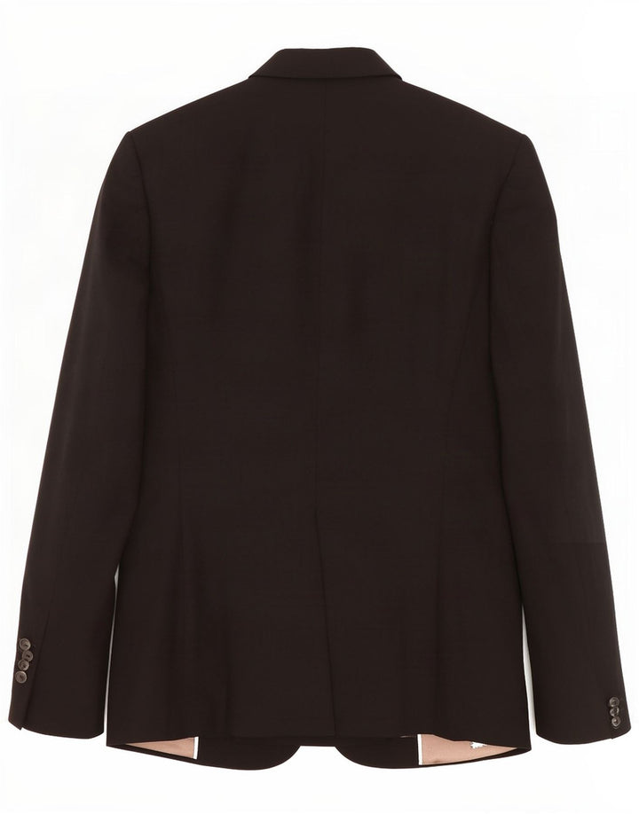 Zara Womens 1 Button Blazer Jacket EU 38 Small Black