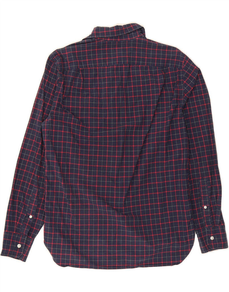 J. CREW Mens Shirt Small Navy Blue Check Cotton Vintage J. Crew and Second-Hand J. Crew from Messina Hembry 