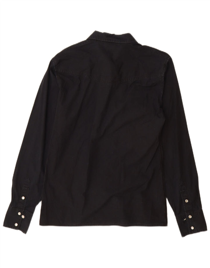 Lee Mens Shirt Medium Black Cotton