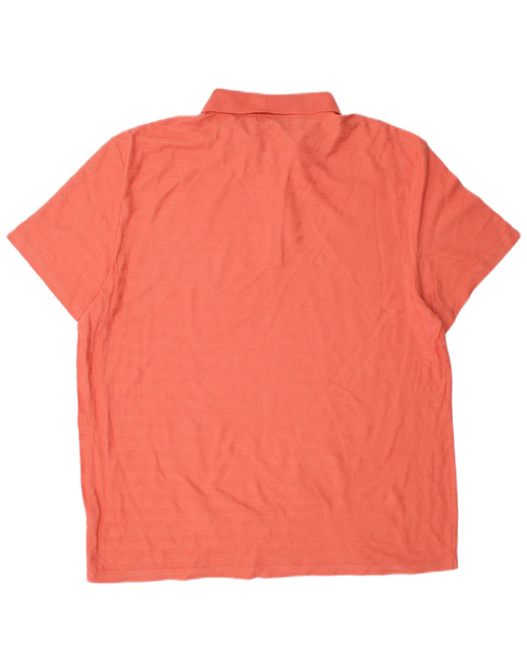 CALVIN KLEIN Mens Polo Shirt XL Red Striped Cotton