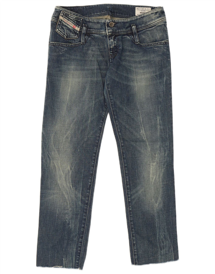 Diesel Womens Matic Straight Jeans W29 L27 Blue Cotton