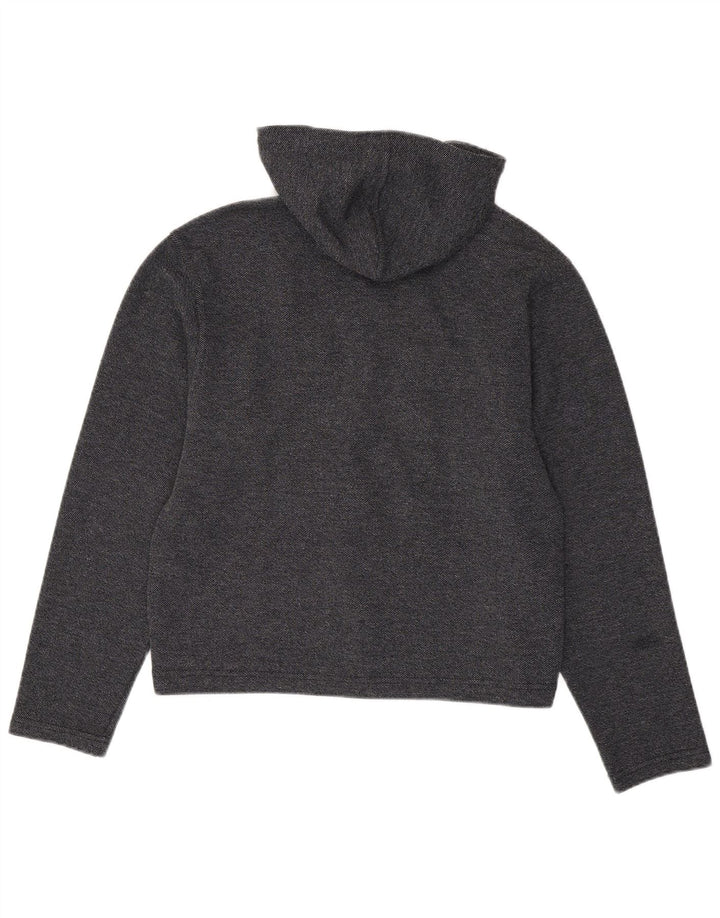 LEVI'S Womens Zip Hoodie Sweater UK 14 Medium Grey