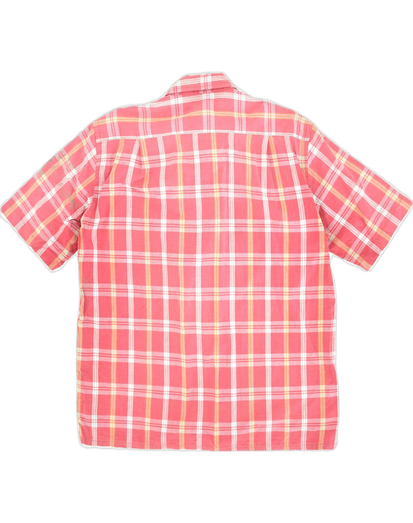 AVIREX Mens Short Sleeve Shirt Medium Pink Check Cotton | Vintage Avirex | Thrift | Second-Hand Avirex | Used Clothing | Messina Hembry 