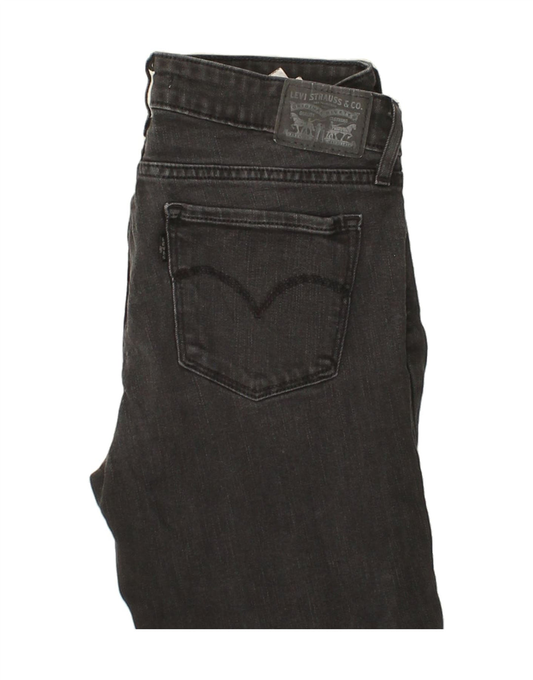 LEVI'S Womens 711 Skinny Jeans W27 L33 Grey Cotton Vintage Levi's and Second-Hand Levi's from Messina Hembry 