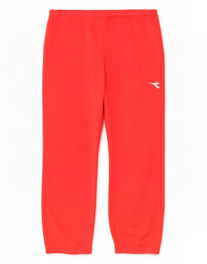 Diadora Mens Tracksuit Trousers Joggers Medium Red Polyester
