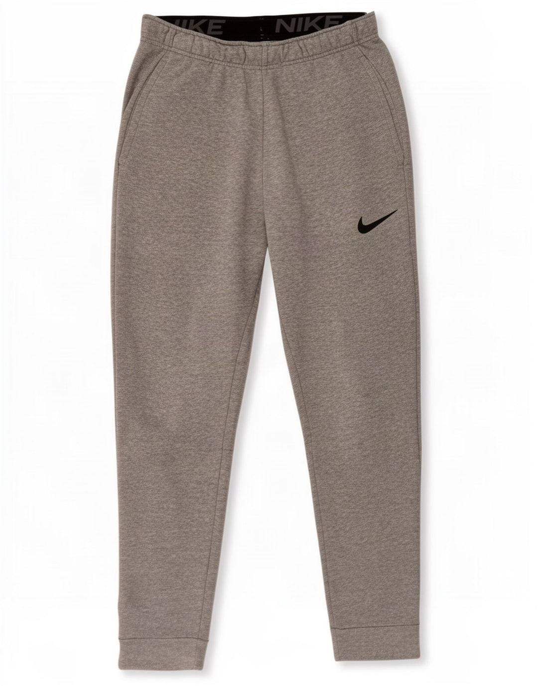 Nike Mens Dri Fit Tracksuit Trousers Joggers Medium Grey Flecked Cotton