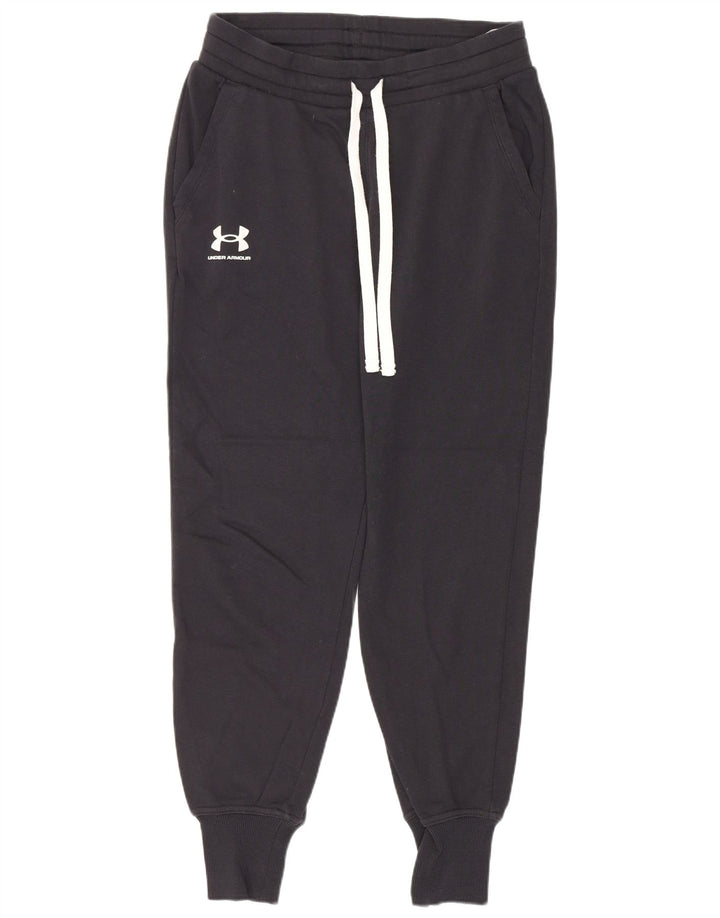 Under Armour Mens Tracksuit Trousers Joggers Small Navy Blue Cotton