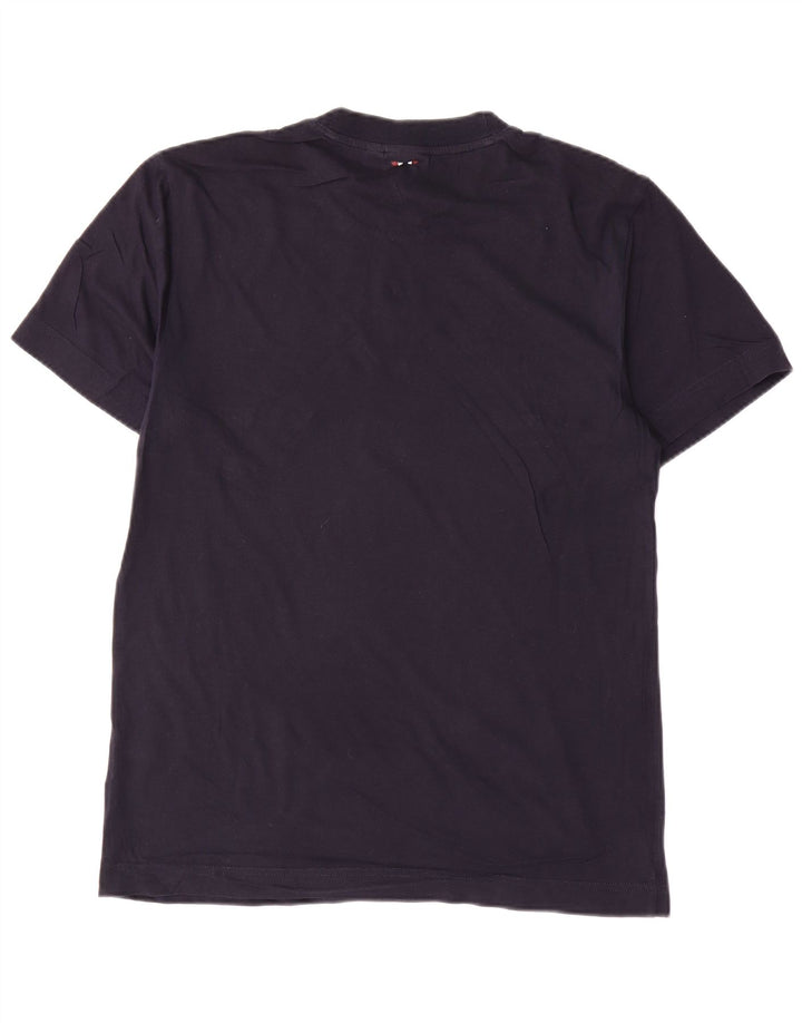 Napapijri Mens Graphic T-Shirt Top Medium Navy Blue