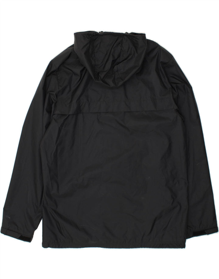 ADIDAS Mens Hooded Rain Jacket UK 40 Large Black Colourblock Polyester Vintage Adidas and Second-Hand Adidas from Messina Hembry 