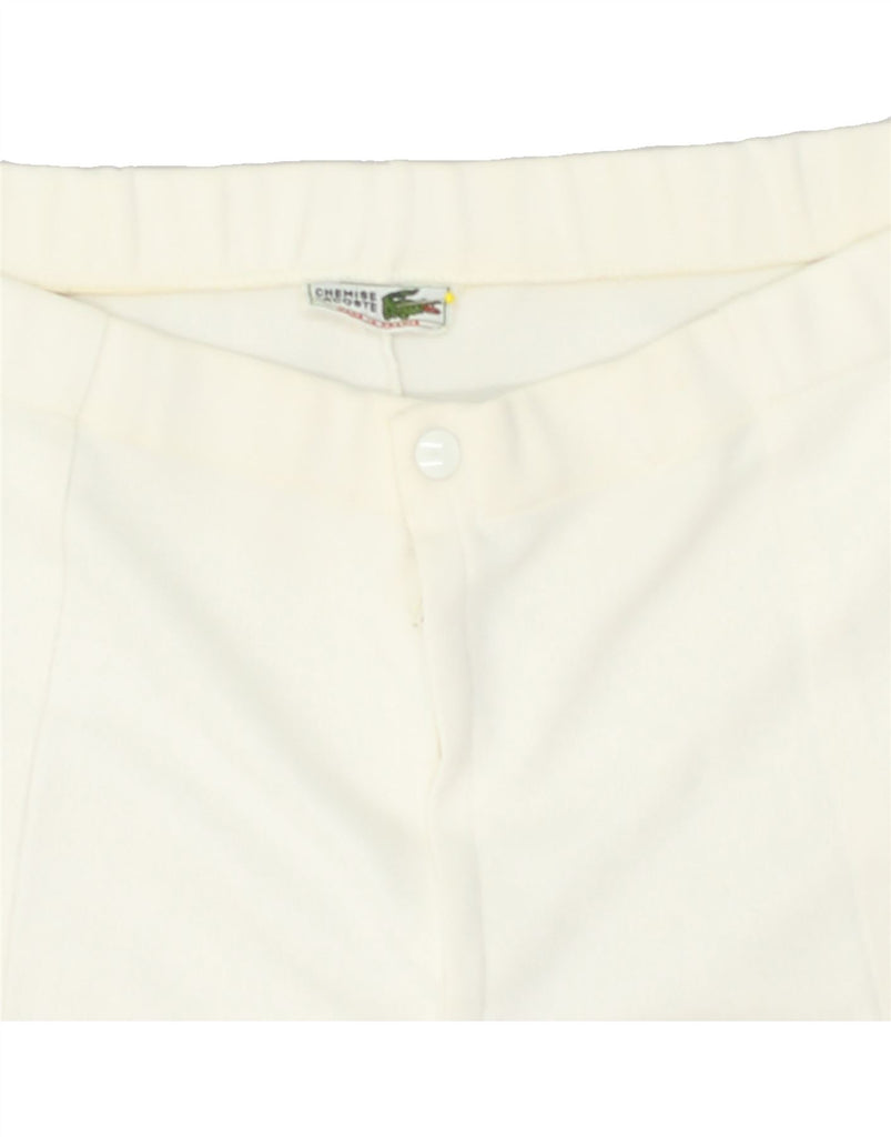 LACOSTE Mens Sport Shorts Size 5 Large W36 White | Vintage Lacoste | Thrift | Second-Hand Lacoste | Used Clothing | Messina Hembry 