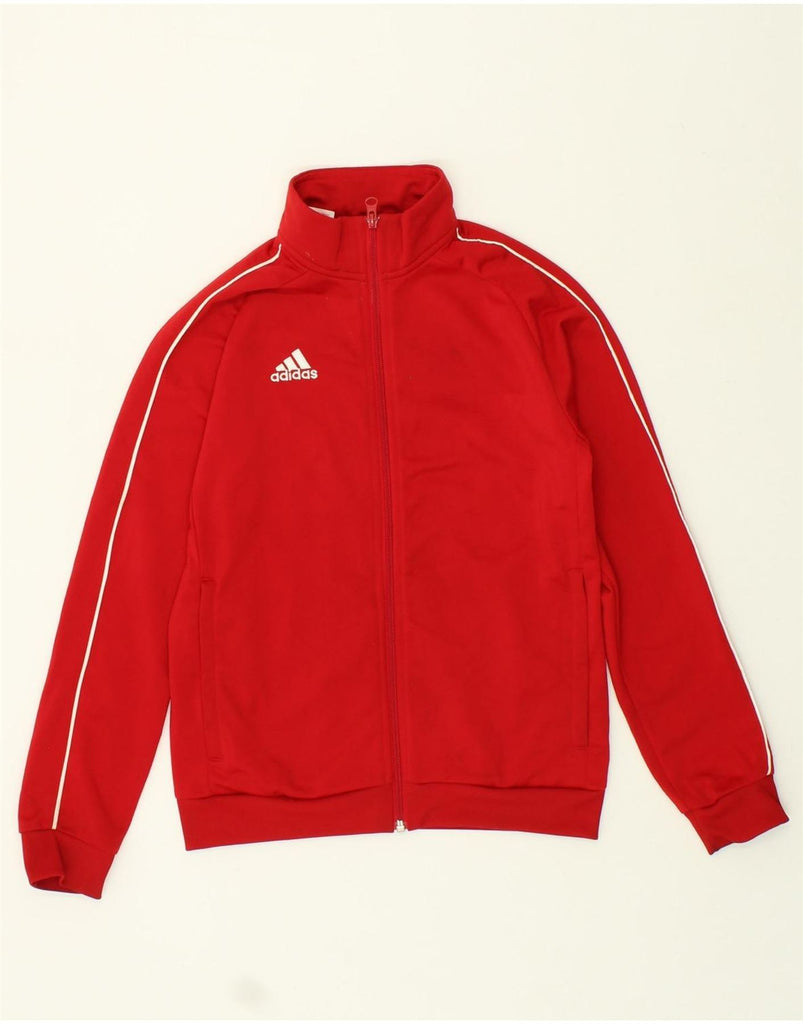 ADIDAS Boys Graphic Tracksuit Top Jacket 11-12 Years Red Polyester | Vintage Adidas | Thrift | Second-Hand Adidas | Used Clothing | Messina Hembry 