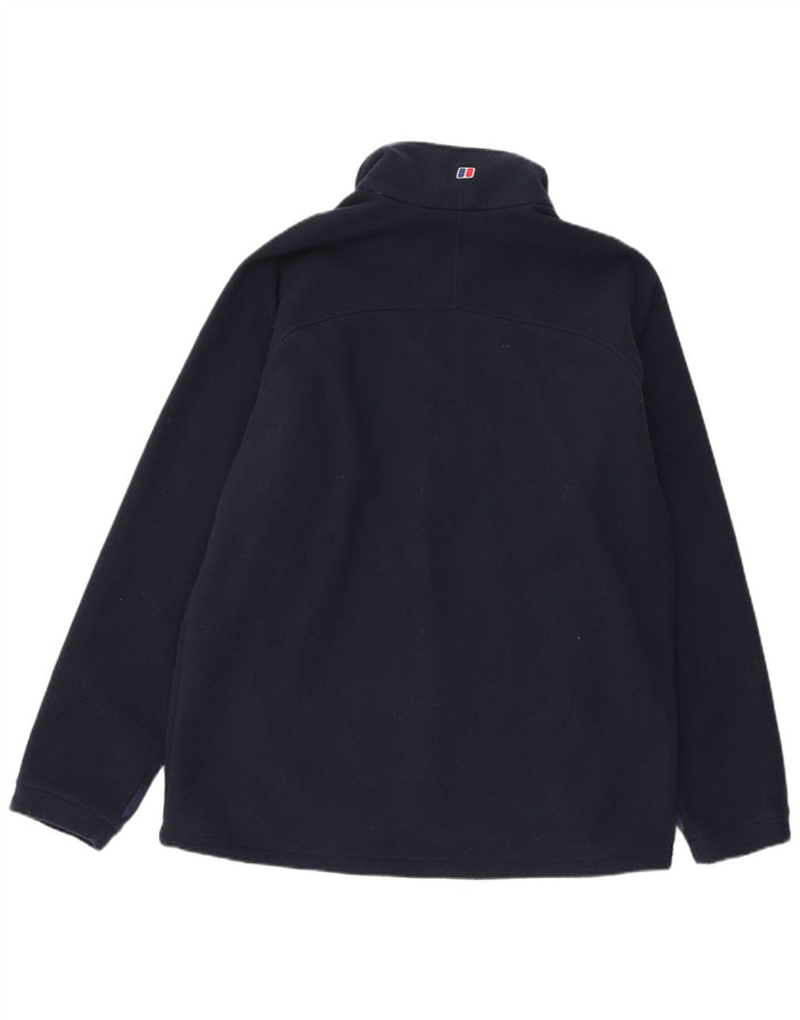 Berghaus Mens Fleece Jacket UK 42 XL Navy Blue Polyester