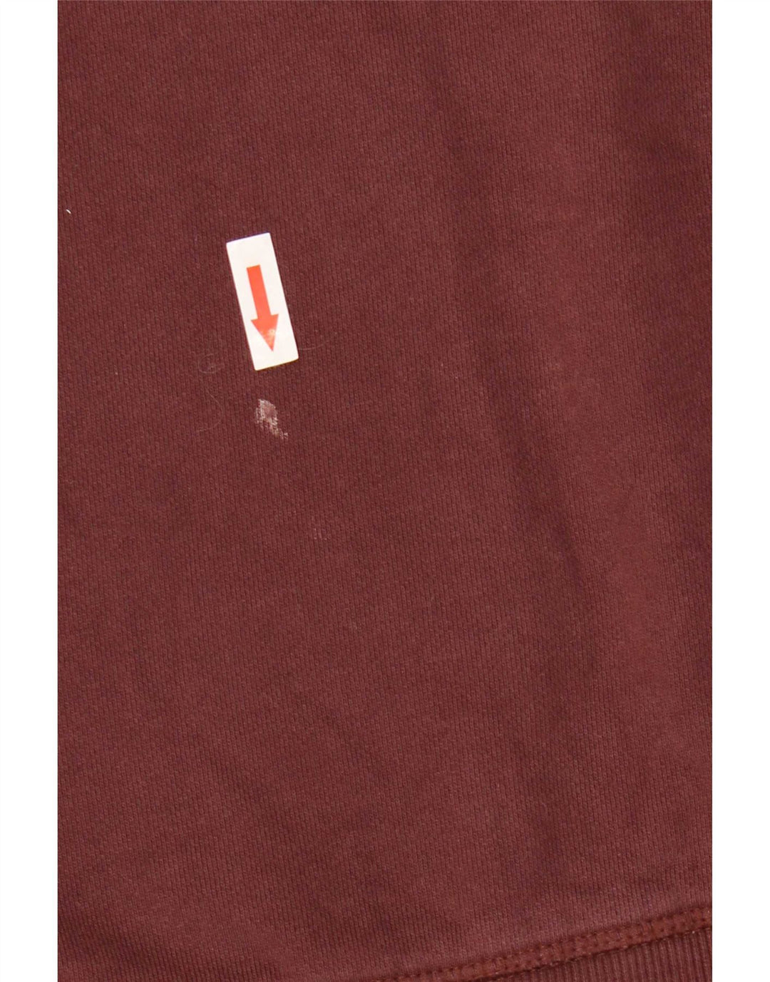 Zara Mens Hoodie Jumper Small Brown Cotton