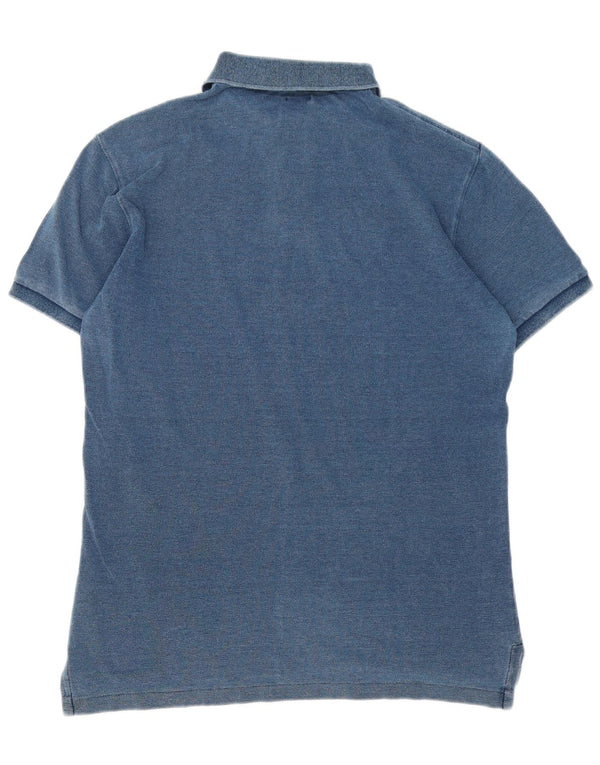 Polo Ralph Lauren Mens Slim Fit Polo Shirt Large Navy Blue Cotton