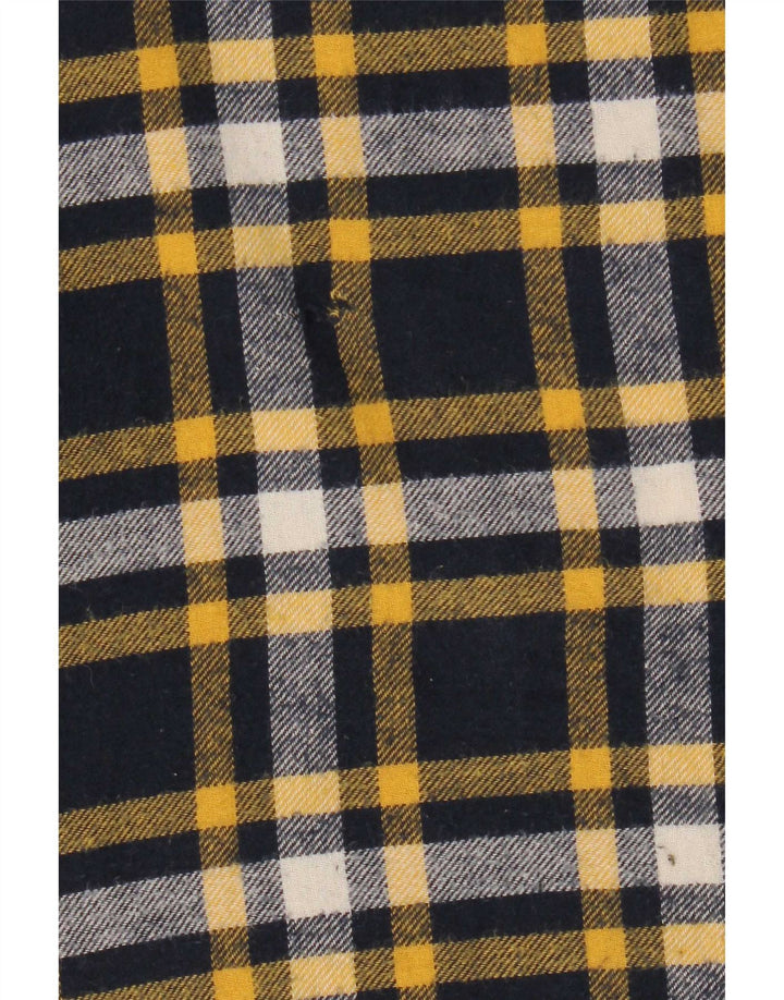 Mountain Warehouse Mens Flannel Shirt 4XL Navy Blue Check Cotton