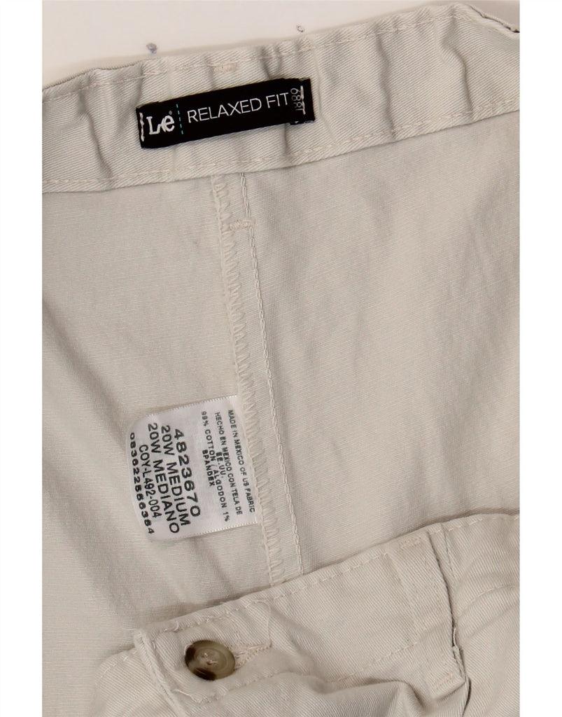 LEE Womens Tapered Chino Trousers US 20 3XL W40 L29 Beige Cotton Vintage Lee and Second-Hand Lee from Messina Hembry 