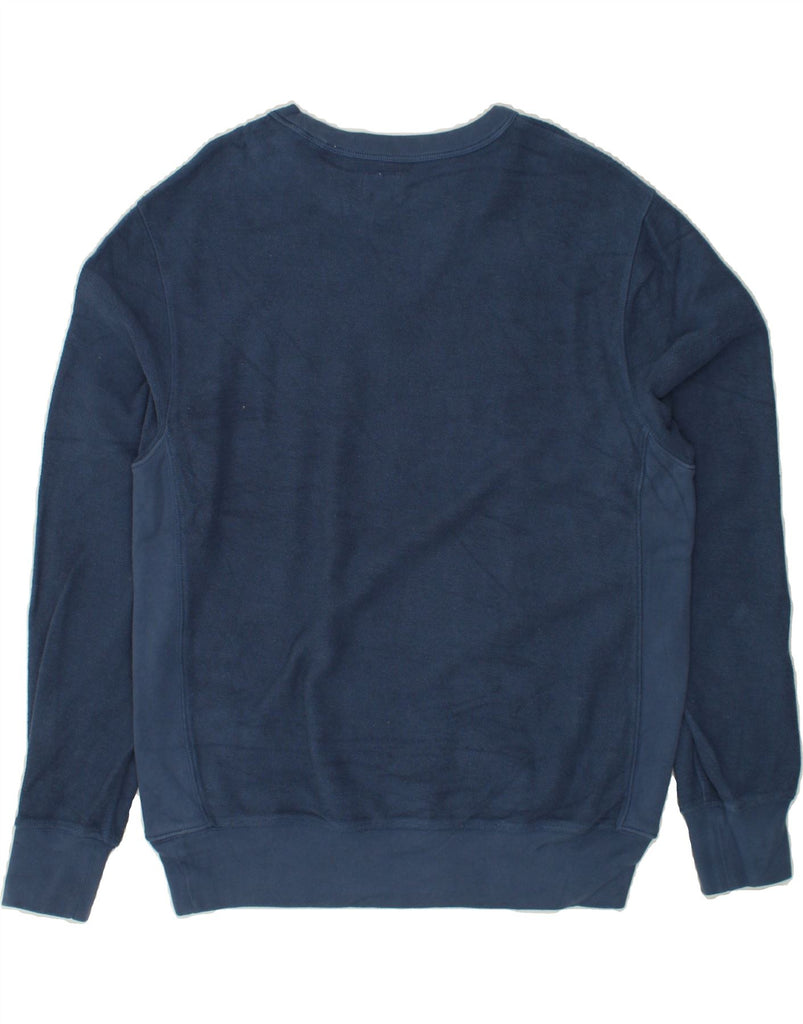 J. CREW Mens Sweatshirt Jumper Medium Navy Blue Cotton | Vintage J. Crew | Thrift | Second-Hand J. Crew | Used Clothing | Messina Hembry 