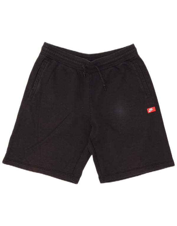 NIKE Mens Graphic Sport Shorts Large  Black Cotton